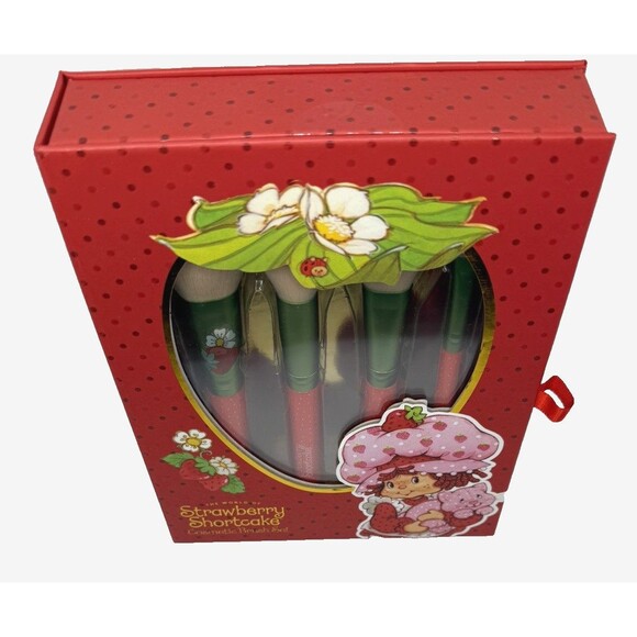 Strawberry Shortcake Makeup Brush & Lip Gloss Bundle Set | Cosmetic Gift Lot | - Picture 3 of 9